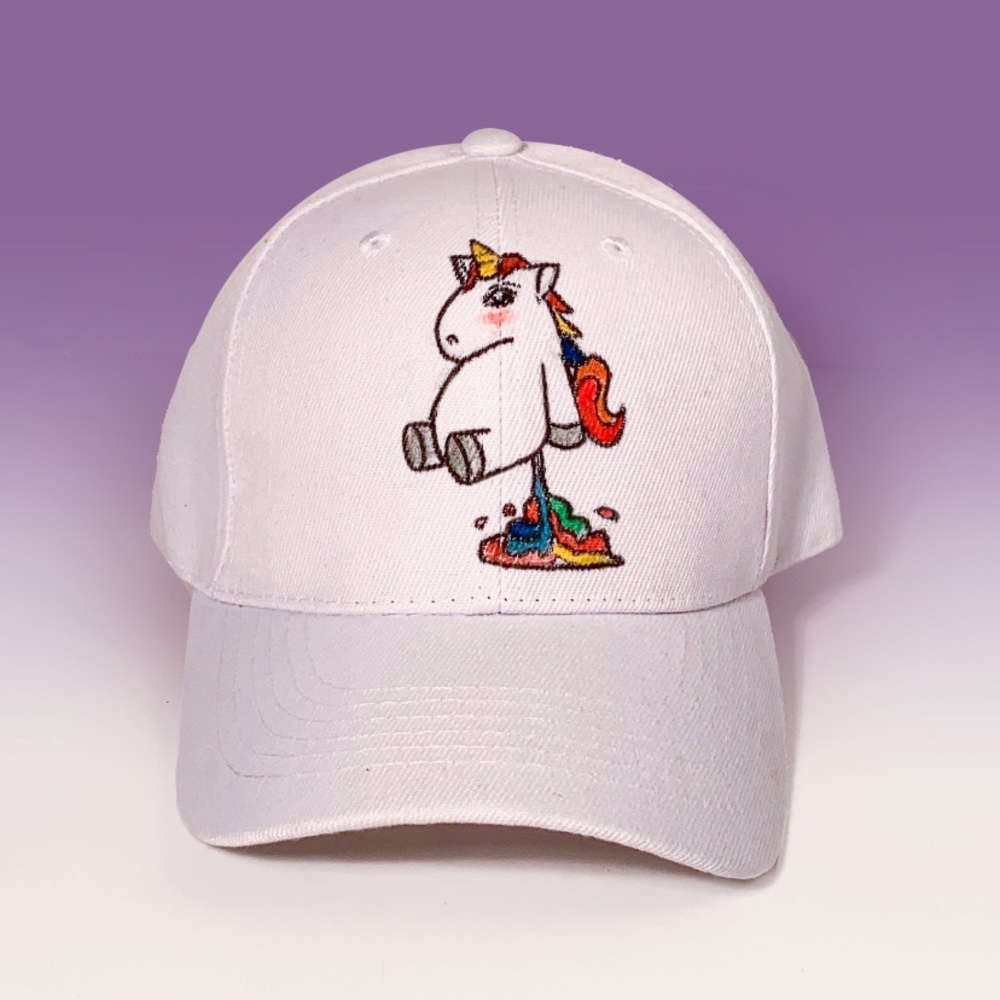 Hand Painted Unicorn Hat! 🌈🦄